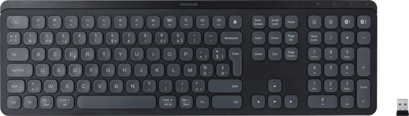 BlueBuilt Draadloos Bluetooth Toetsenbord Premium AZERTY