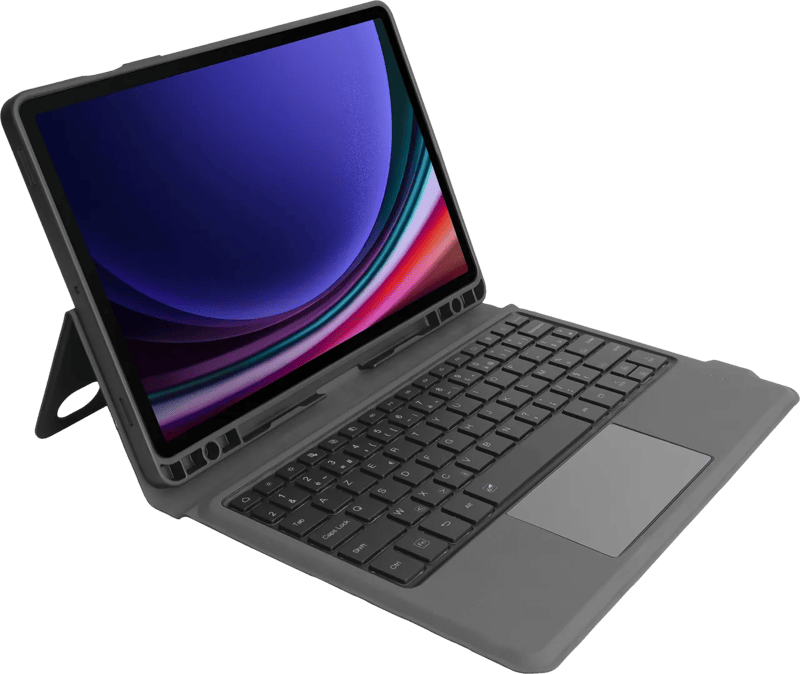 BlueBuilt Samsung Galaxy Tab S9/S9 FE/S10 FE Toetsenbord Hoes AZERTY Zwart