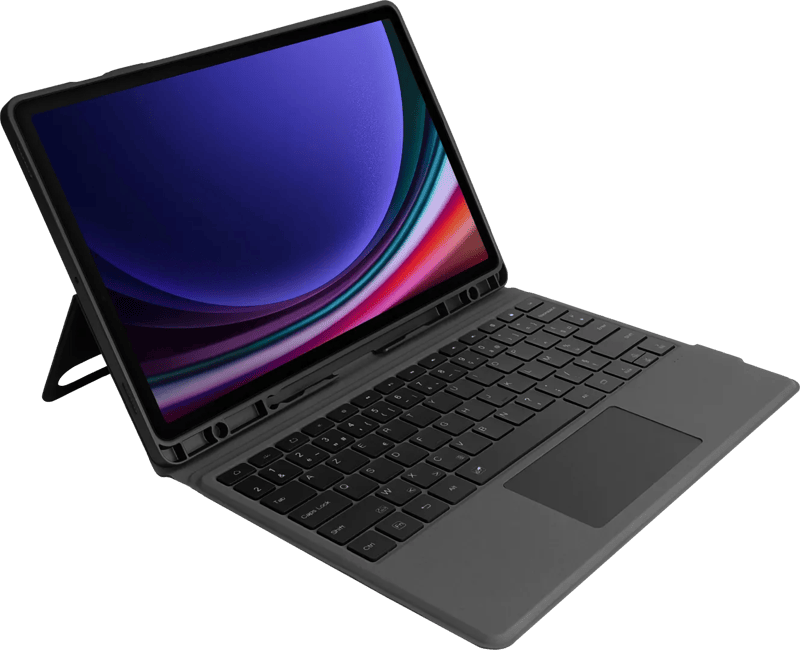 BlueBuilt Samsung Galaxy Tab S9 FE Plus/S10 Plus Toetsenbord Hoes AZERTY Zwart