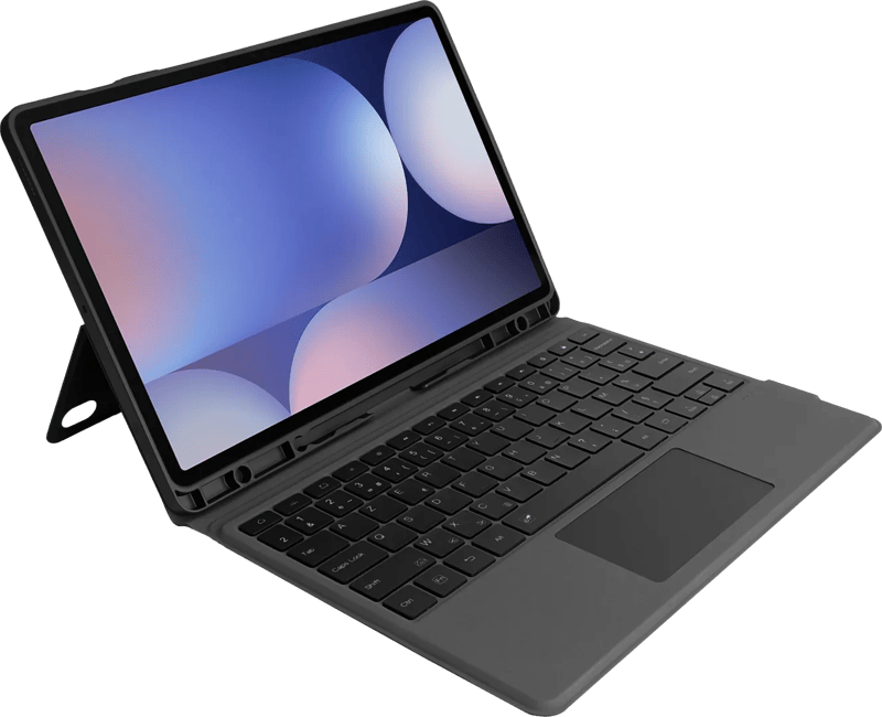 BlueBuilt Samsung Galaxy Tab S10 FE Plus Toetsenbord Hoes AZERTY Zwart