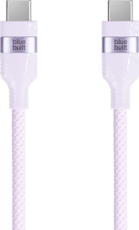 BlueBuilt Usb C naar Usb C Kabel 1,5m Nylon Lila