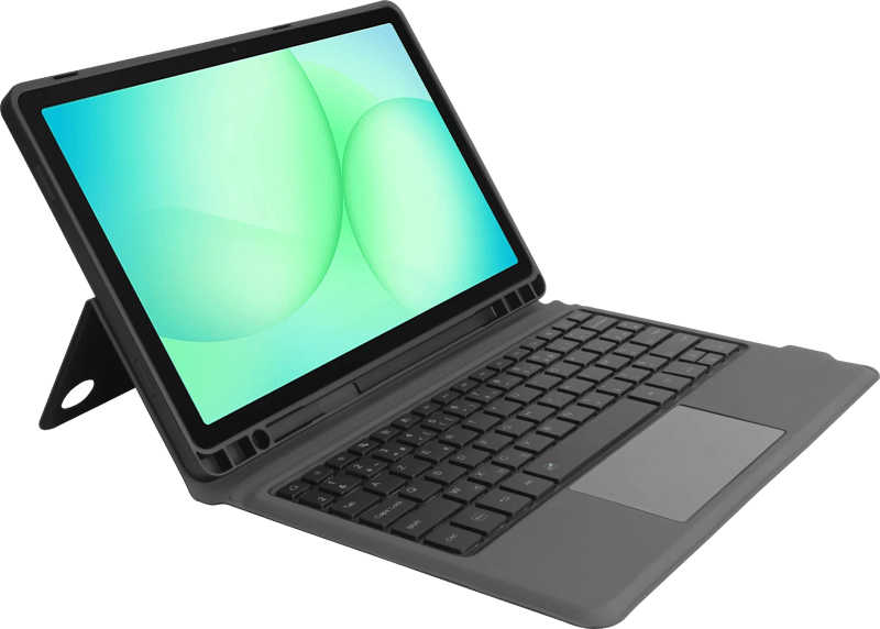 BlueBuilt Samsung Galaxy Tab A11 Plus Toetsenbord Hoes AZERTY Zwart