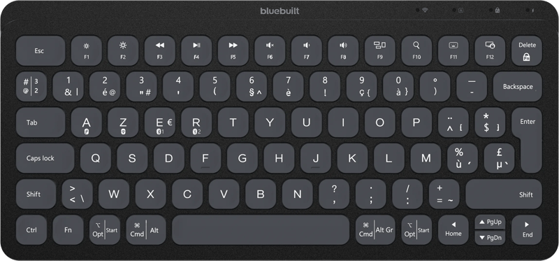 BlueBuilt Draadloos Bluetooth Toetsenbord Premium Mini AZERTY