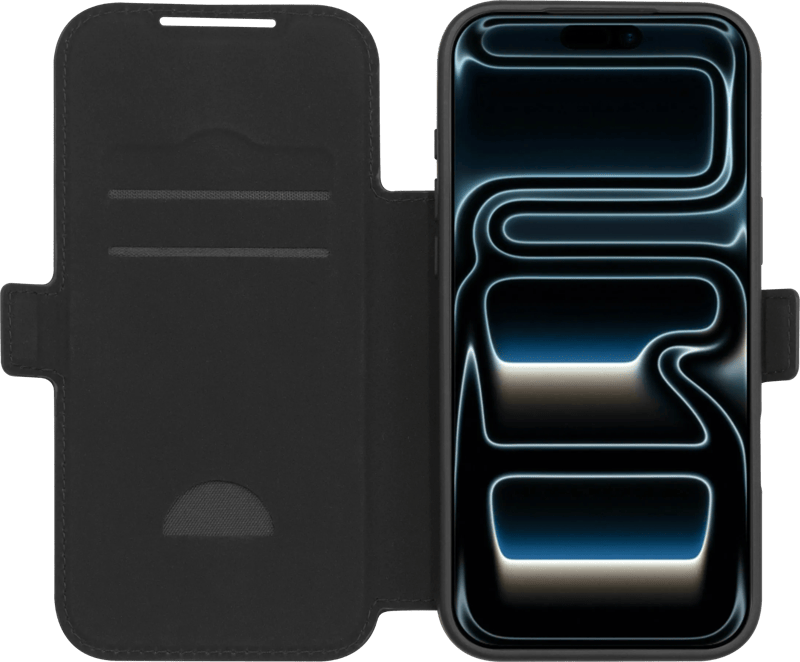 BlueBuilt Book Case met MagSafe iPhone 18 Pro Max Leer Zwart