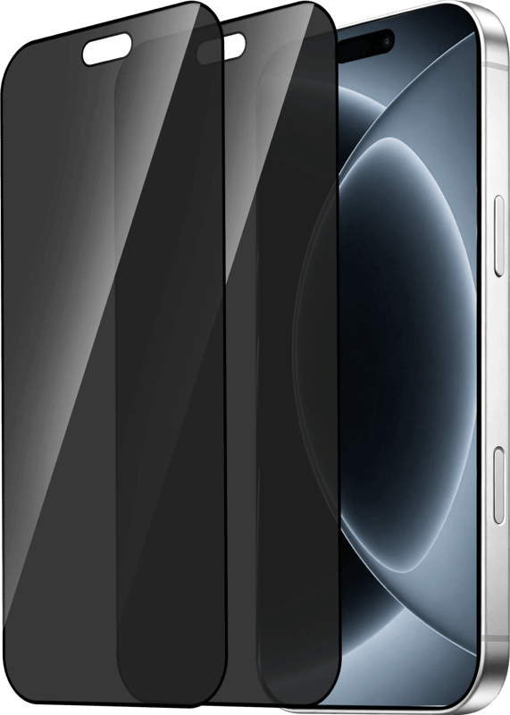 BlueBuilt iPhone 18 Pro Privacy Filter Screenprotector Glas Duo Pack
