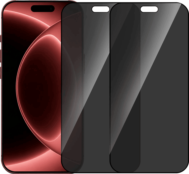 BlueBuilt iPhone 18 Pro Max Privacy Filter Screenprotector Glas Duo Pack