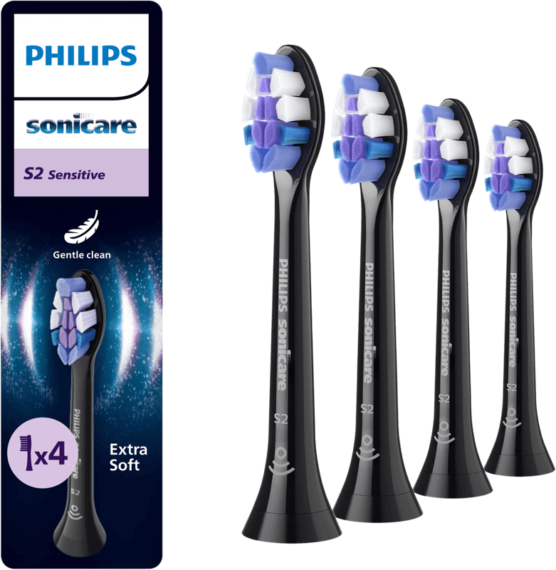 Philips Sonicare Optimal Sensitive HX6054/88 Zwart (4 stuks)