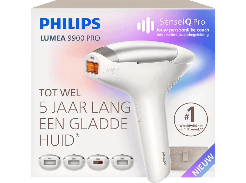 Philips Lumea 9900 Pro Ontharingssapparaat Incl. 4 Opzetstukken - Brc344/00 Silk White