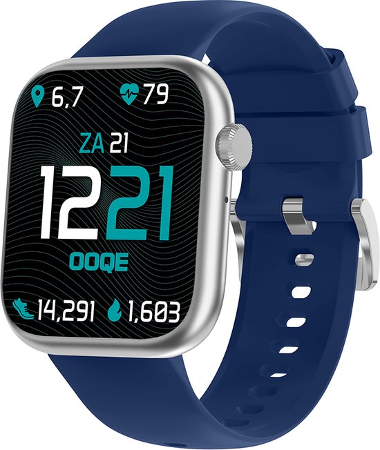 OOQE WATCH PRO 7 - Smartwatch Heren en Dames | Blauw