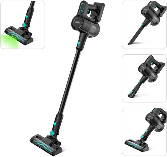 OOQE V-POWER TURBO - Geavanceerde draadloze steelstofzuiger met krachtige motor | Hoge Zuigkracht, Luchtstroom en Filtratie | Lichtgewicht | Ergonomisch en Gewrichtsvriendelijk | G…