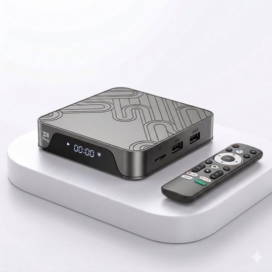 Android TV Box Z8 Pro 4K Ultra HD – Dual Band WiFi – Smart TV Box met Afstandsbediening – Snelle Media Player voor Netflix & YouTube