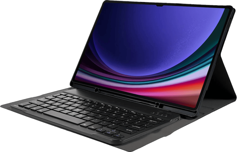 Just in Case Premium Samsung Galaxy Tab S9 Ultra Toetsenbord Hoes AZERTY Zwart