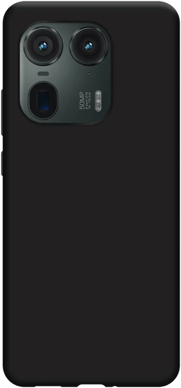 Just in Case Soft Design Motorola Edge 50 Ultra Back Cover Zwart