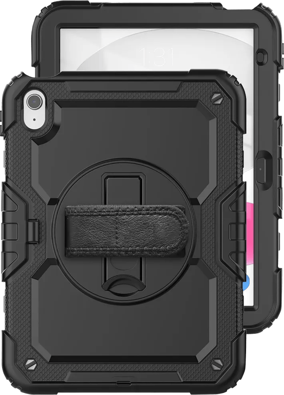 Just in Case Apple iPad (2025/2022) Rotating Back Cover Zwart