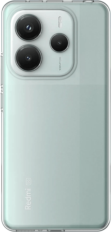 Just in Case Soft Design Xiaomi Redmi Note 14 5G Back Cover Transparant