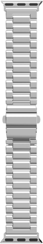 Just in Case Rvs Bandje Zilver voor Apple Watch 40/41/42 mm