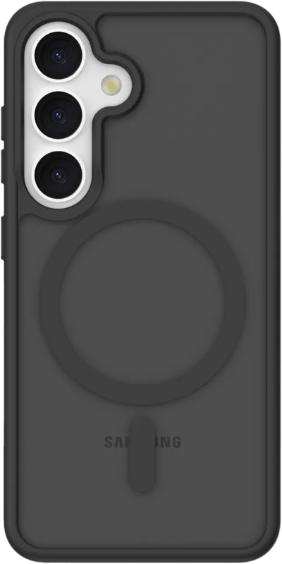 Just in Case Back Cover met Valbescherming Samsung Galaxy S24 Zwart met Magneet