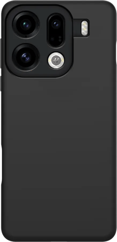 Just in Case Soft Design Oppo Find X9 Pro Back Cover Zwart