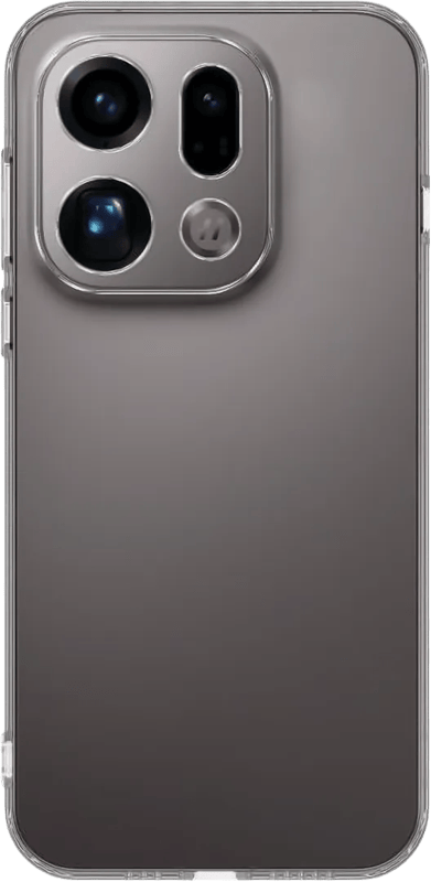 Just in Case Soft Design Oppo Find X9 Back Cover Transparant