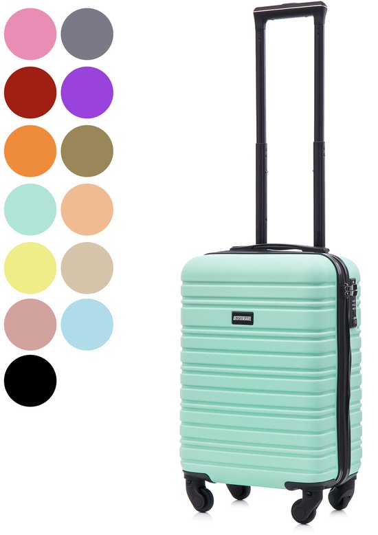 BlockTravel® Handbagage Koffer XS 29L Carryon Koffer - Trolley Handbagage Lichtgewicht 52cm - Reiskoffer met Wielen - Koffer Handbagage - Reistas met Wielen - Valies - TSA-slot - M…