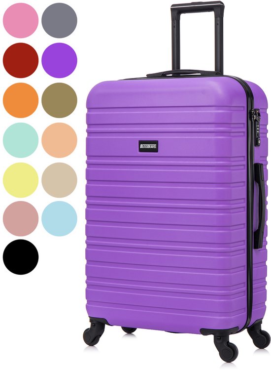 BlockTravel® Reiskoffer Groot 74L - Grote Koffer met TSA-slot - Reiskoffer met Wielen - Valies Grote Koffer - 4 Spinner Wielen - Lichtgewicht Koffer - Ruimbagage Koffer - Koffer La…