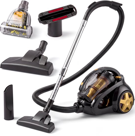 AG3100 Stofzuiger Zonder Zak – Stofzuigers – Vacuum Cleaner Zakloos – 8.5 Meter – 900W – Sterke Zuigkracht – HEPA Filter – Compact, Licht & Krachtig – Gemakkelijk Schoon Te Maken -…