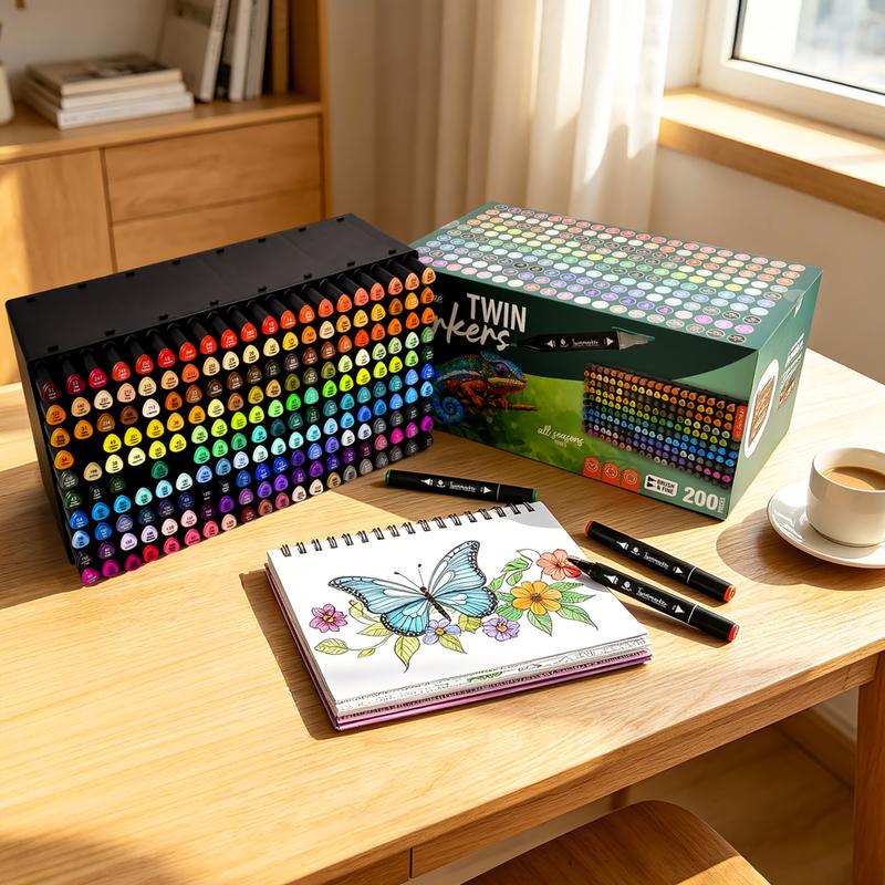 DécoTime twinmarkers 200 kleuren