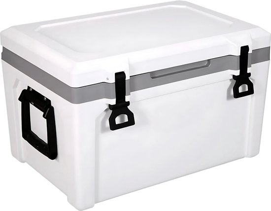 Koelbox 57L - Frigo Vriezer - Koelkast - Draagbare frigobox - Camping - Isolerend - Ruimte voor 50 blikes