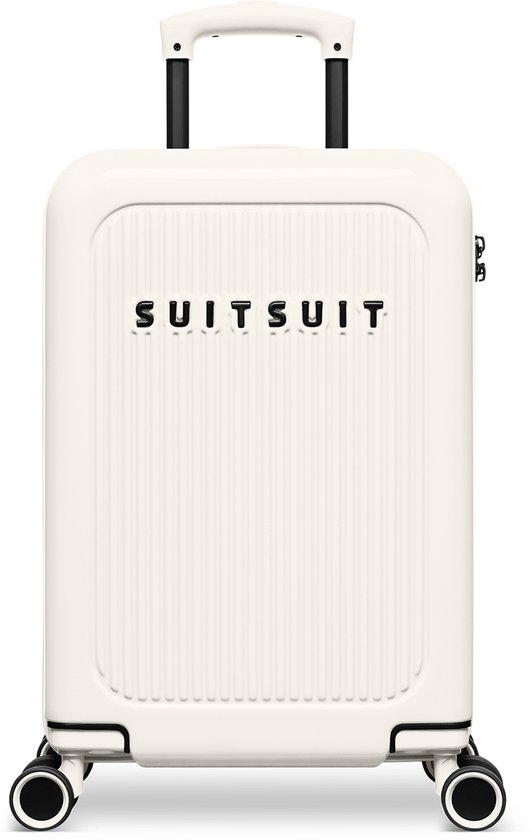 SUITSUIT Handbagage Koffer 55x35x20 cm - Koffer - Trolley Handbagage - TSA Slot - Reiskoffer - 29L - Caretta - Tofu White