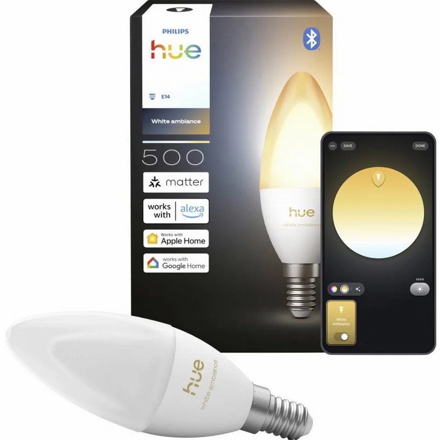 Philips Hue Hue LED-lamp (los) 8721103099426 Energielabel: D (A – G) E14 0.2 W Koudwit, Warmwit