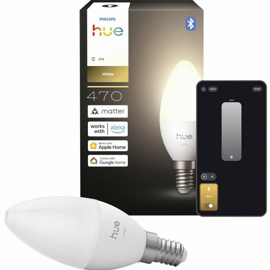 Philips Hue Hue LED-lamp (los) 8721103099600 Energielabel: E (A - G) 1er-Pack E14 0.2 W Warmwit