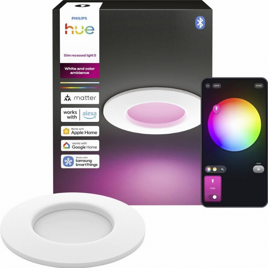 Philips Hue Hue LED-inbouwlamp 8721103109118 1er-Pack LED vast ingebouwd 0.5 W Warmwit tot koudwit