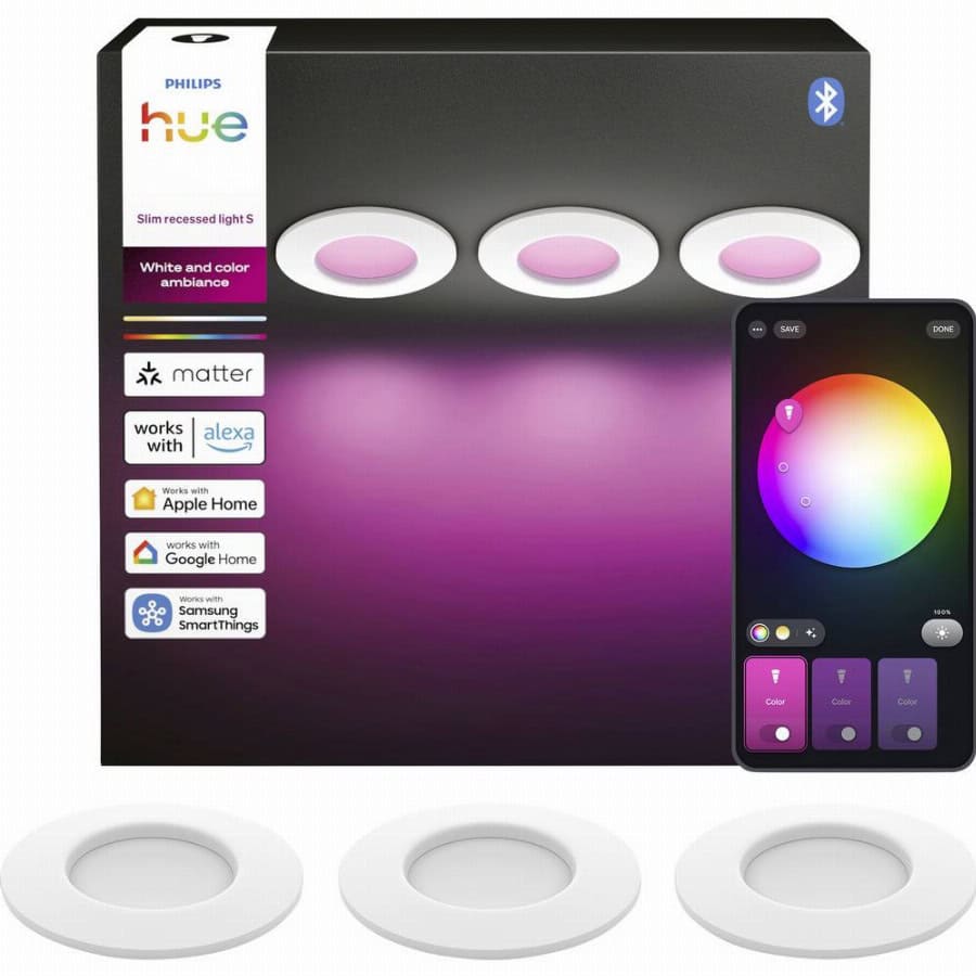 Philips Hue Hue LED-inbouwlamp 8721103109170 3er-Pack LED vast ingebouwd 0.5 W Warmwit tot koudwit
