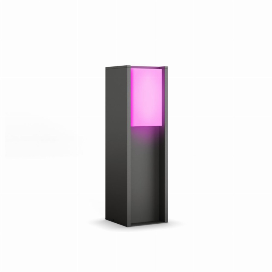 Philips Hue Turaco Lage Sokkellamp Antraciet Buiten