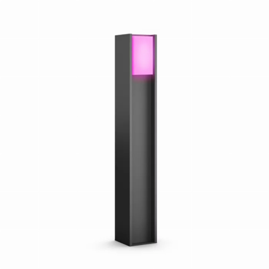 Philips Hue Turaco Hoge Sokkellamp Antraciet Buiten