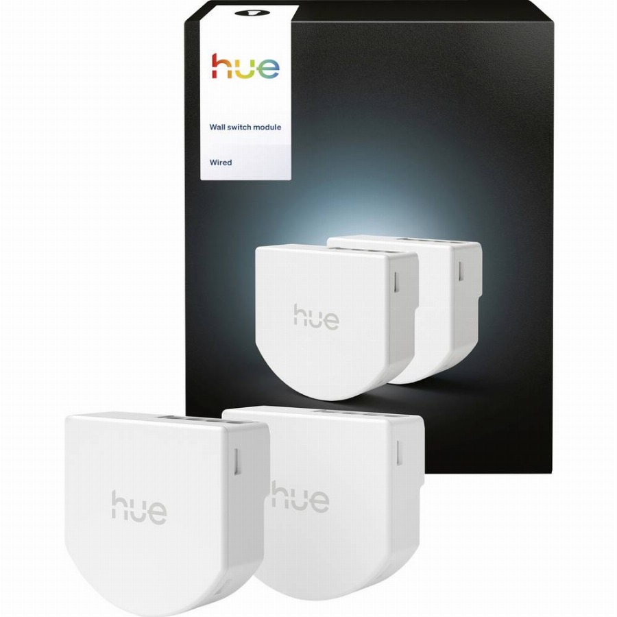 Philips Hue Bedrade Wandschakelaarmodule voor Slimme Lampen Duo Pack