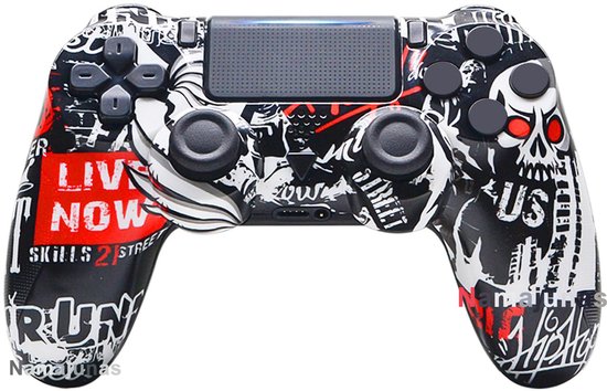 Namajunas - Draadloze Controller geschikt voor PS4/Pro/Slim/PC - Bluetooth gamepad - Geschikt voor Playstation 4 -Zes-assige sensor - LED-lichtbalk en touchscreen-functionaliteit -…