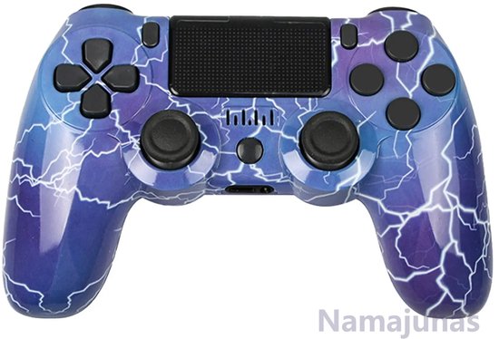 Namajunas - Draadloze Controller geschikt voor PS4/Pro/Slim/PC - Bluetooth gamepad - Geschikt voor Playstation 4 -Zes-assige sensor - LED-lichtbalk en touchscreen-functionaliteit -…