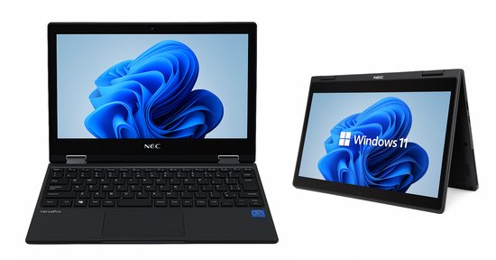 NEC VersaPro 360 - Intel N4120 - 4 GB - 128 GB opslag - 11.6 inch - Windows 11 - Laptop en tablet in 1 - AZERTY