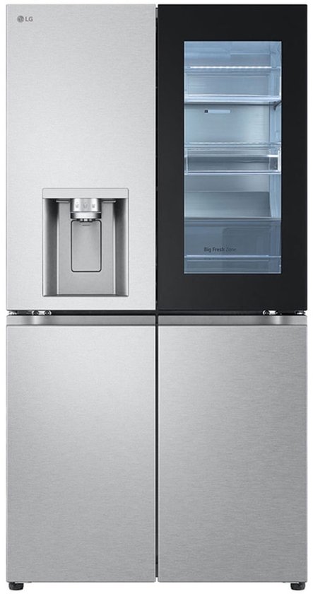 LG GMG960MBEE - Vrijstaand - Multideur - Roestvrijstaal - 4 deur(en) - LED- Amerikaanse koelkast