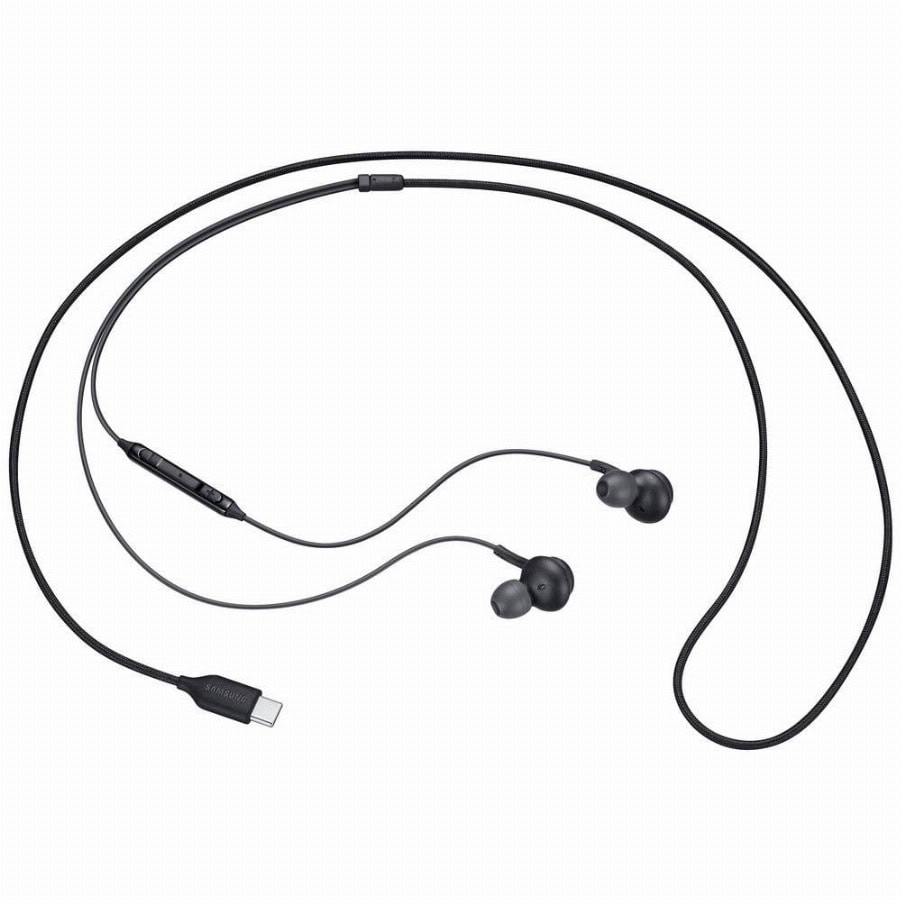 Samsung EO-IC100BBEGEU In Ear oordopjes Kabel Stereo Zwart High-Resolution Audio Volumeregeling, Microfoon uitschakelbaar (mute) Mobiele telefoon