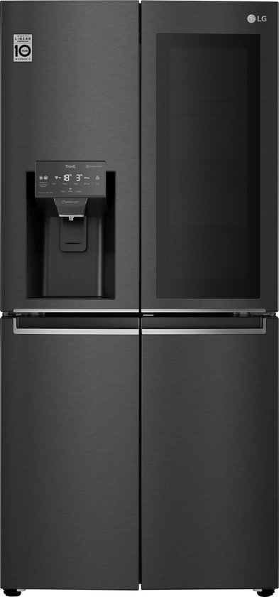LG GMX844MC6F amerikaanse koelkast Vrijstaand 508 l F Zwart