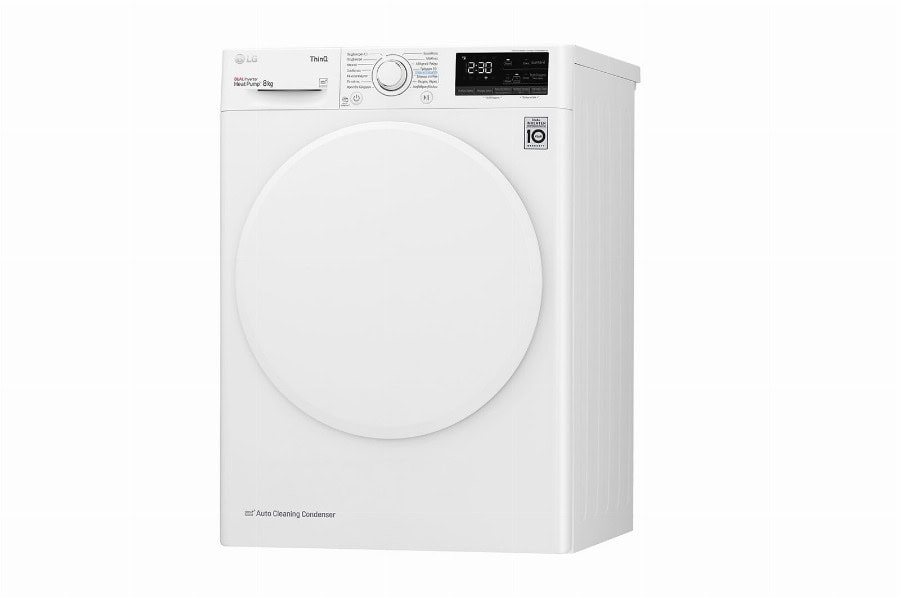 LG RH80V3AV0N - Droogkast - Vrijstaand Voorbelading - 8 kg - A++ - Wit