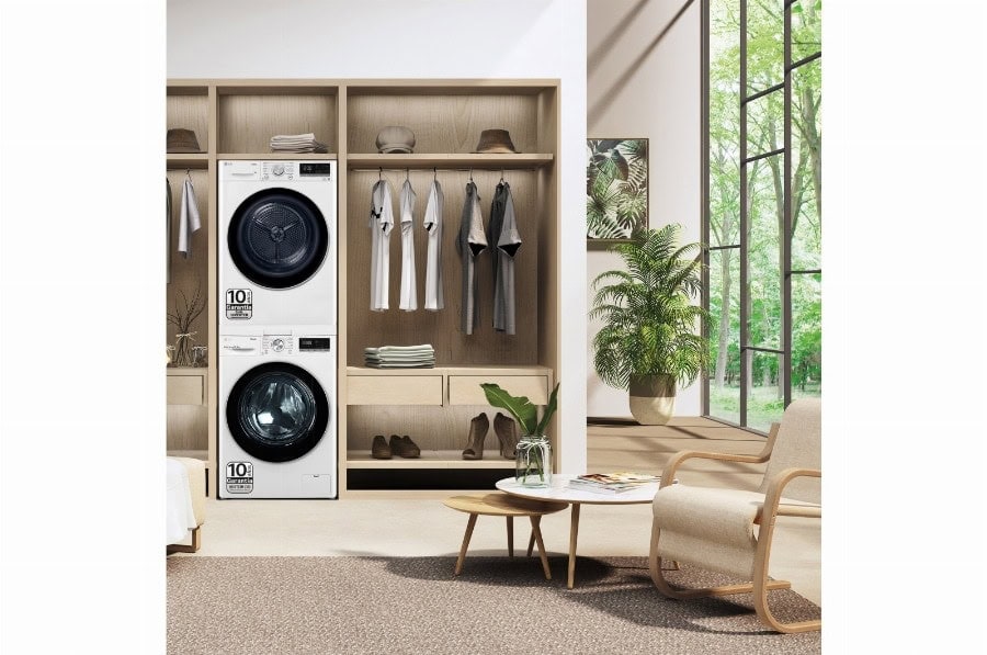 LG RH90V9AV3N - 9 kg Droogkast met DUAL Inverter Heat pump™ - Auto Cleaning Condensor - ThinQ