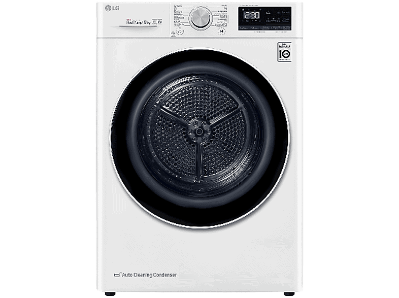 LG RH80V9AV4N - 8 kg droogkast met DUAL Inverter Heat pump™ - Supersnel of Superzuinig - Auto Cleaning Condensor - ThinQ