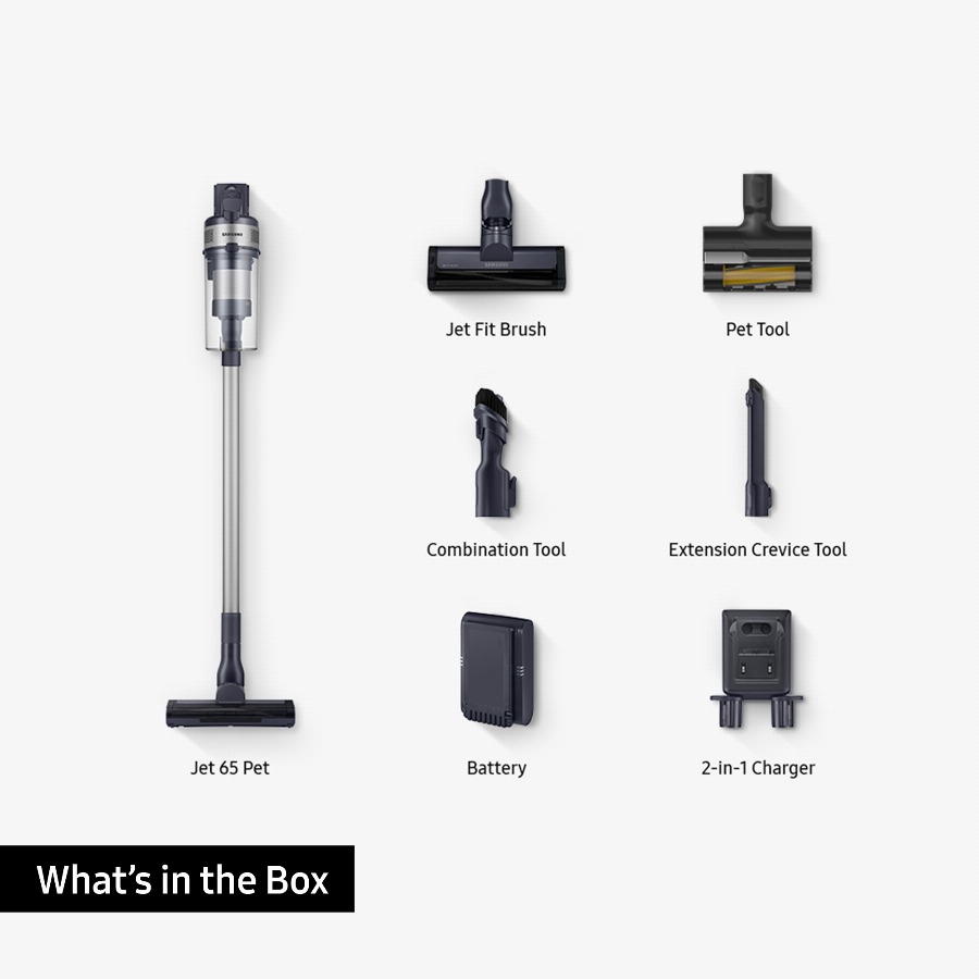 Samsung Jet 65 Pet Serie – Stofzuiger – Draadloos – 150W – HEPA Filtratie