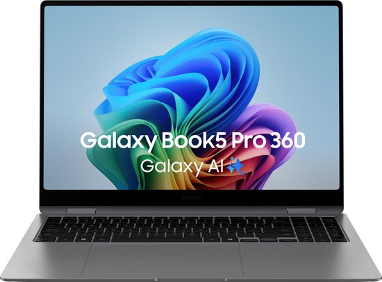 Samsung Galaxy Book5 Pro 360 NP960QHA-KG1BE - 2-in-1 Creator Laptop - 16 inch - azerty