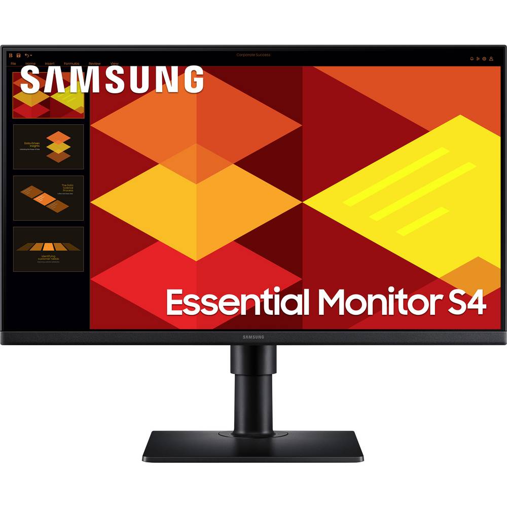 Samsung Essential Monitor S4 LS24D406GAU LCD-monitor Energielabel C (A - G) 61 cm (24 inch) 1920 x 1080 Pixel 16:9 5 ms DisplayPort, HDMI IPS LCD