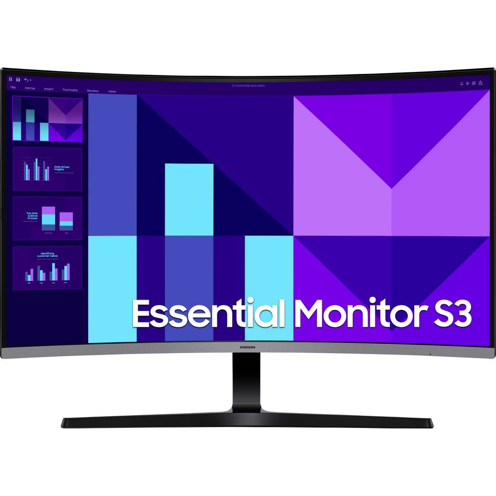 Samsung Essential Monitor S3 LS32D396GAU LCD-monitor Energielabel E (A – G) 81.3 cm (32 inch) 16:9 4 ms HDMI, VGA VA LCD
