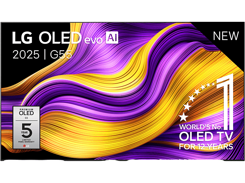 LG G5 OLED65G55LW – 65 inch – 4K OLED Evo Max – 2025